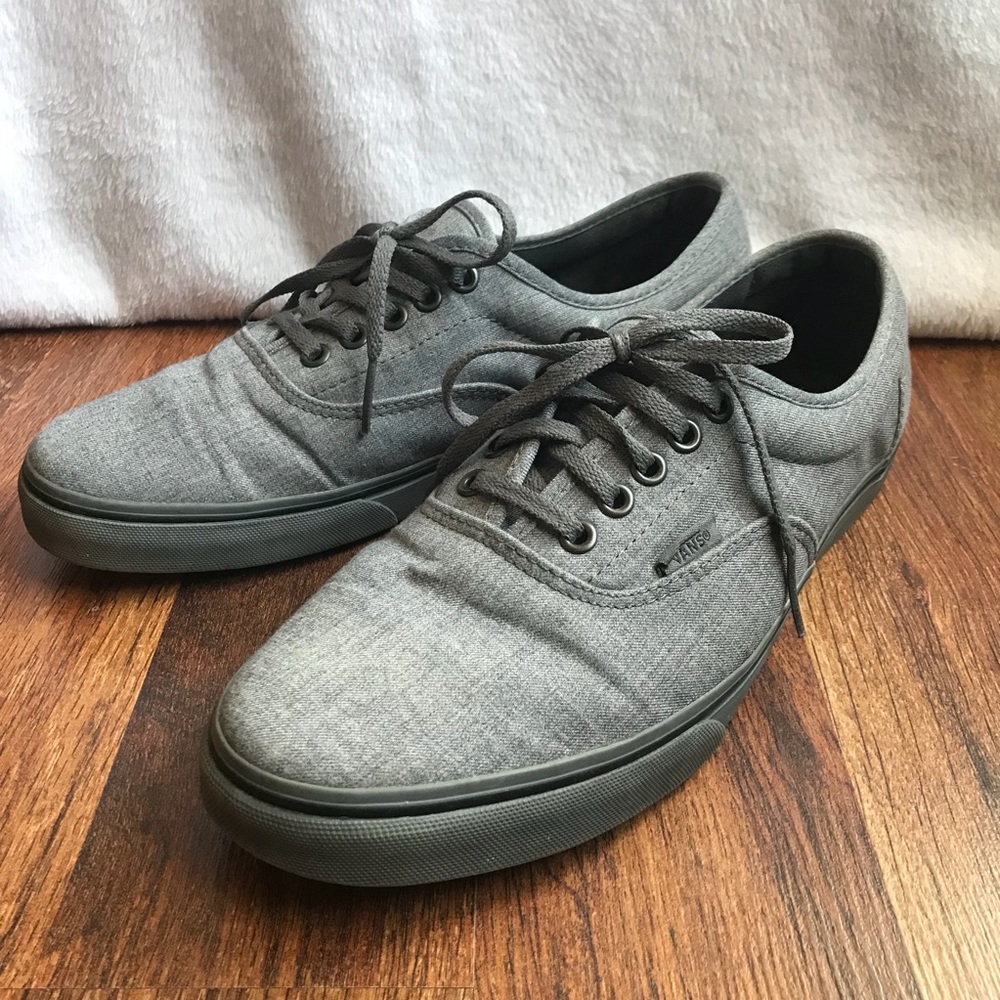 Vans Atwood Rock Gray Textile Low Top Skate Shoes